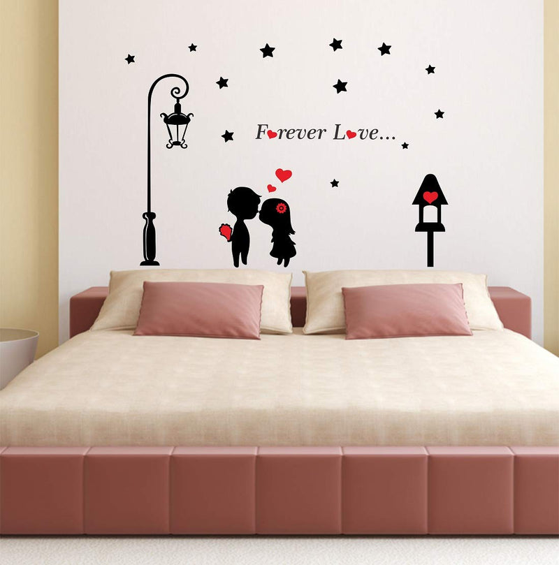 Tuffuk Forever Love Large Vinyl Wallstickers for Home Decorations(100 cm x 150 cm)5TZ422