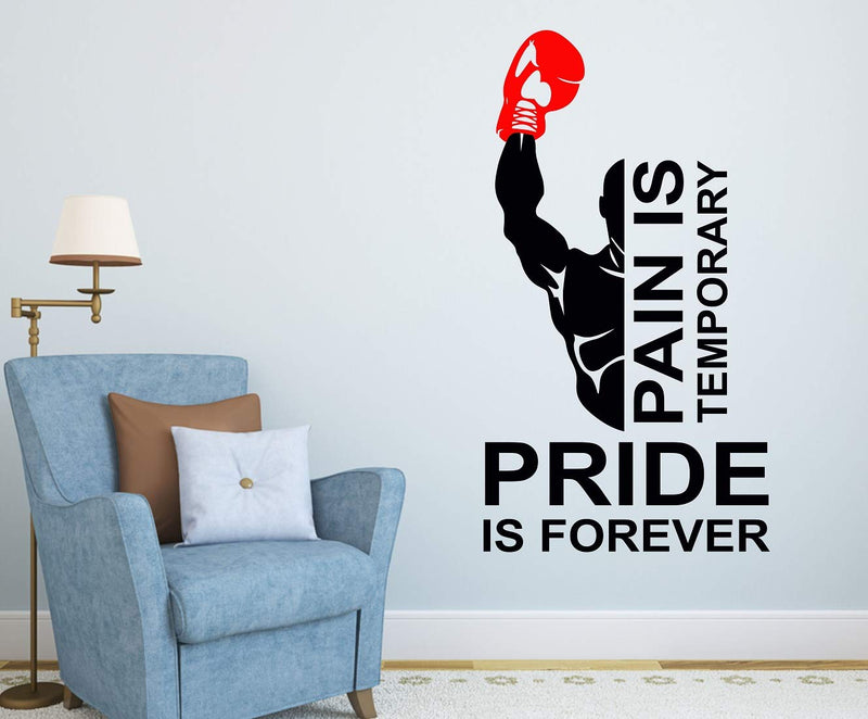 Tuffuk Gym Quotes Large Vinyl Wallstickers for Home Decorations( 90 cm x 50 cm)5TZ435