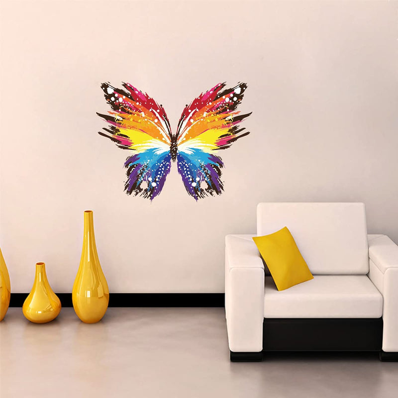 Decoration Designs Butterfly Abstract Wall Sticker Door,Window, Design Decal Standar(Cover Area:-76x69cm)