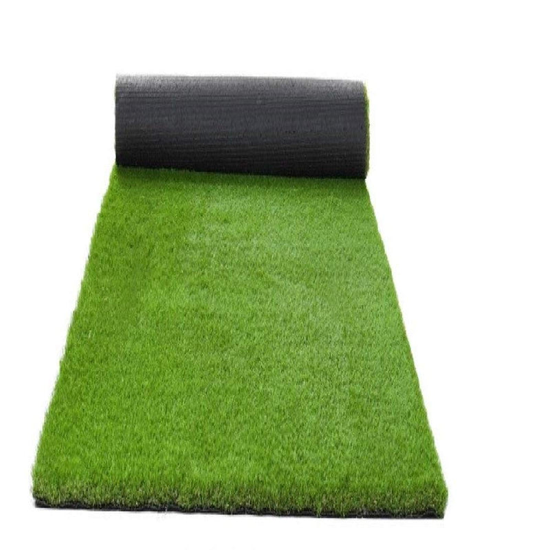 M G'S REAL DECOR 20 MM Artificial Grass Carpet Mat for Balcony and Lawn Floor, High Density for Covering Balcony (1.5 x 5, Green)