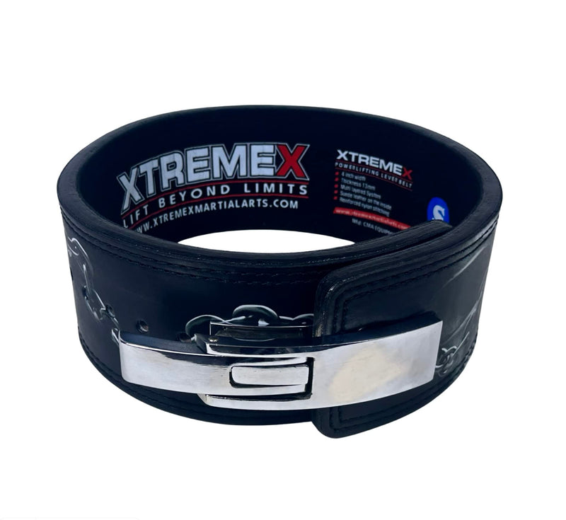 Xtremex 13mm Weightlifting Lever Belt Powerlifting Belt for Men and Women Iron Skull (M)