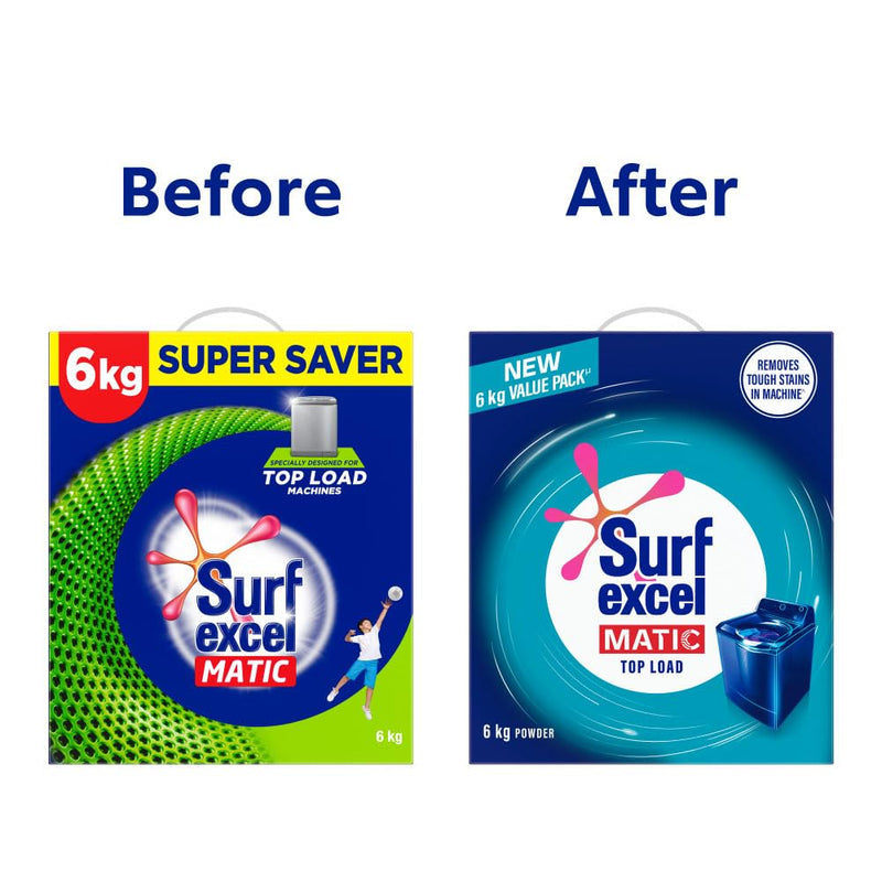 Surf Excel Matic Top Load Detergent Powder - 4 Kg with Free 2 Kg