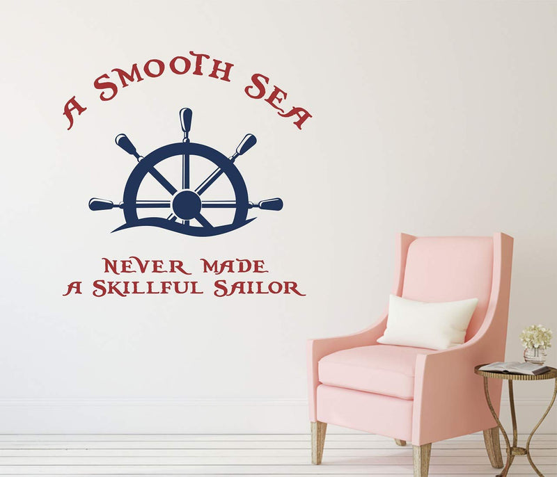 Tuffuk Sailor Large Vinyl Wallstickers for Home Decorations(80 cm x 80 cm)5TZ406