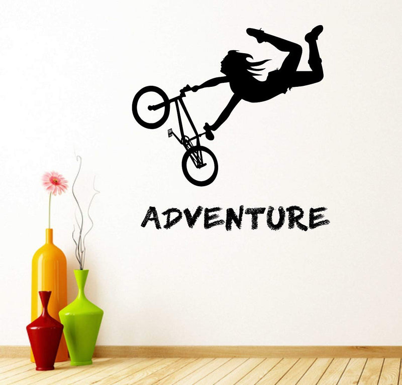 Tuffuk Adventure Stunt Large Vinyl Wallstickers for Home Decorations(60 cm x 70 cm)5TZ281