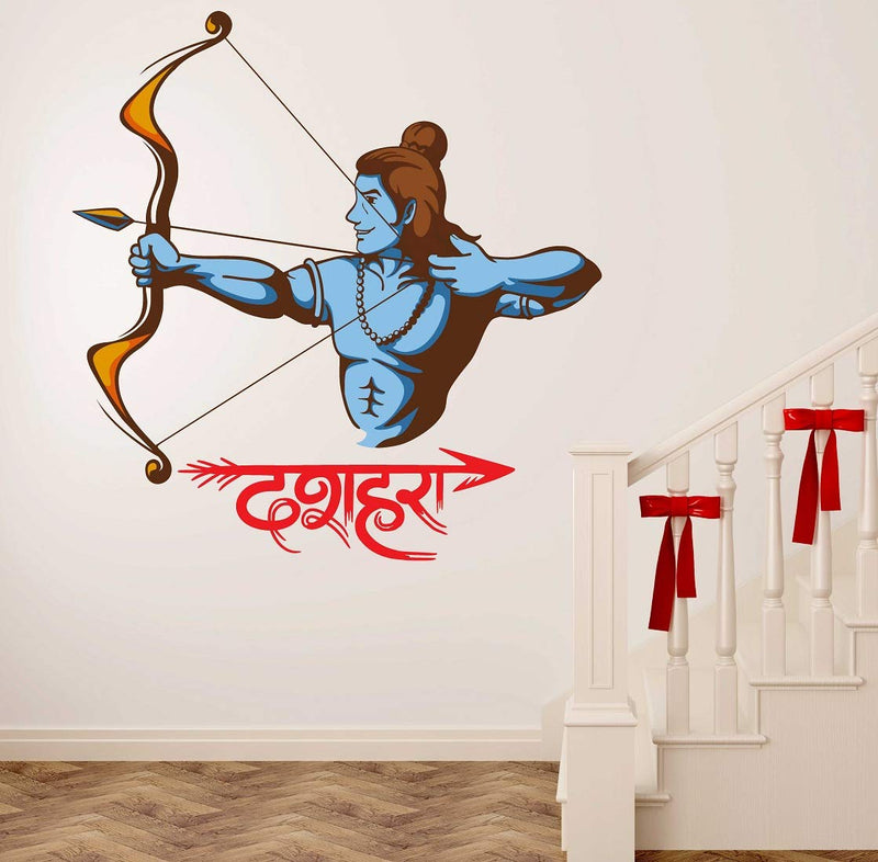 Tuffuk Lord Shiva Large Vinyl Wallstickers for Home Decorations(60 cm x 70 cm)5TZ288