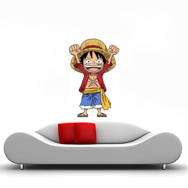 Wall Attraction™ One Piece Luffy Wall Stickers & Murals Size - 38x58cm MD217_S