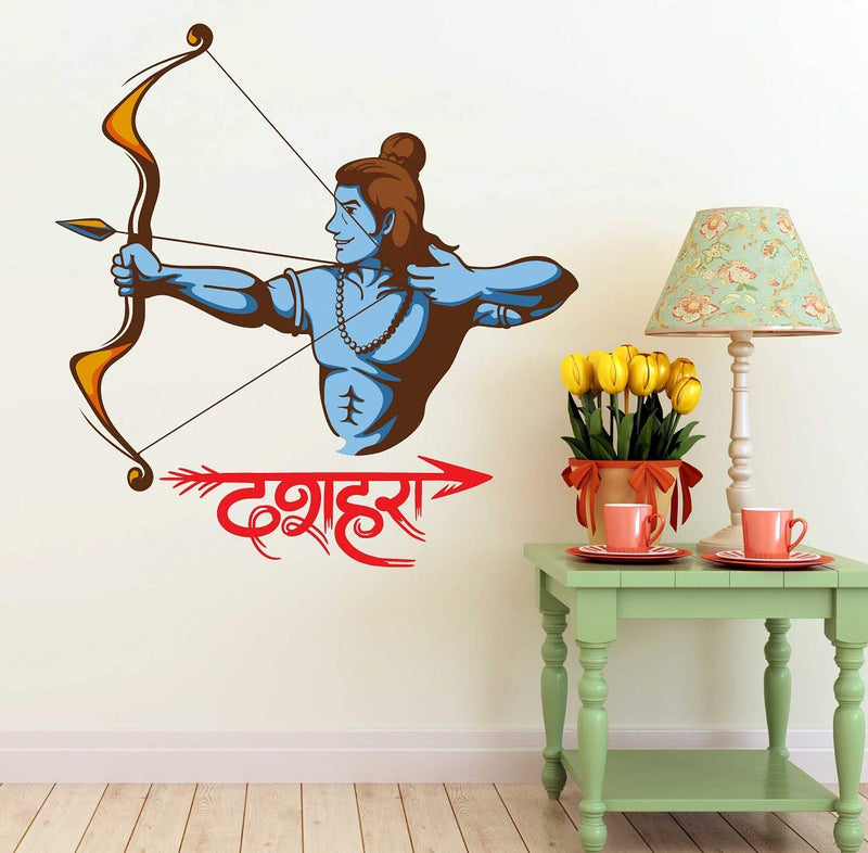 Tuffuk Lord Shiva Large Vinyl Wallstickers for Home Decorations(60 cm x 70 cm)5TZ288