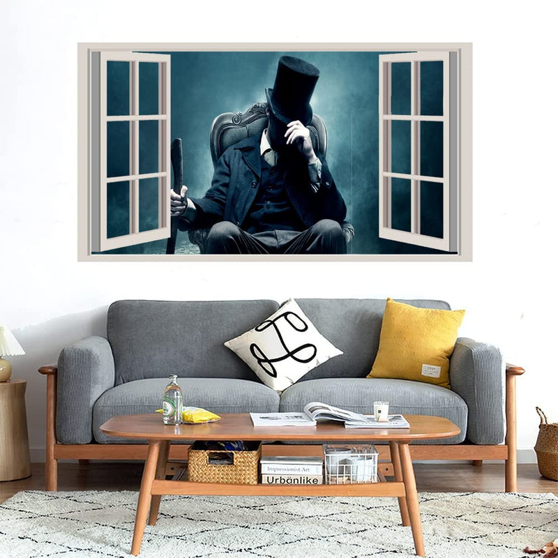 GADGETS WRAP Printed Wall Decal Sticker Fake Window Style Decal (90cm x 50cm) - Vampire Hunter