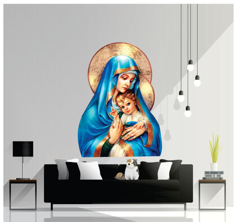 Decor Kraft Mother Marry Wall Sticker & Decal,Size- 58 Cm X 43 Cm