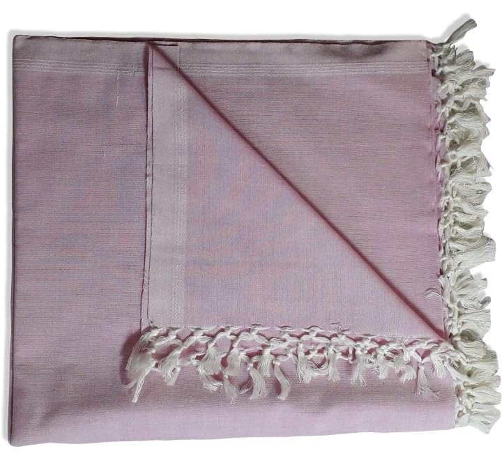 Trusted Shopping Organic Cotton Silky Soft Bhagalpuri Dull chadar Quilt for All Season Queen Size (53 * 96 in).Pack of 2 (Purple+Pink)