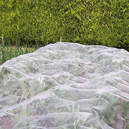 Anaya Mosquito Net 4'x20' Mosquito Insect Bug Screen Netting, Garden Netting Barrier Protect Vegetables Fruits Flowers Plants, White (NEW-DIV-070)