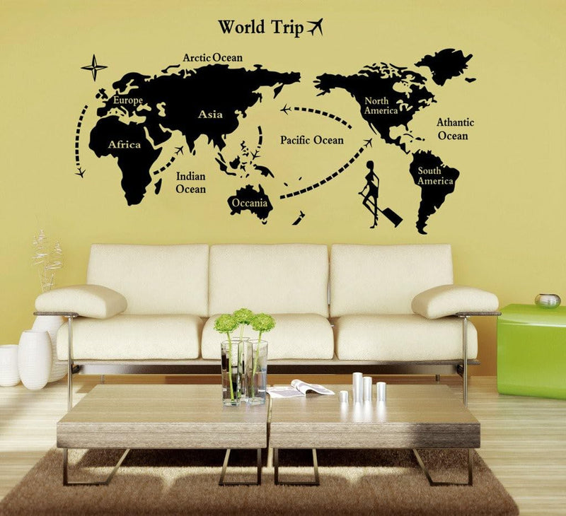 GADGETS WRAP 'World Map' Wall Sticker