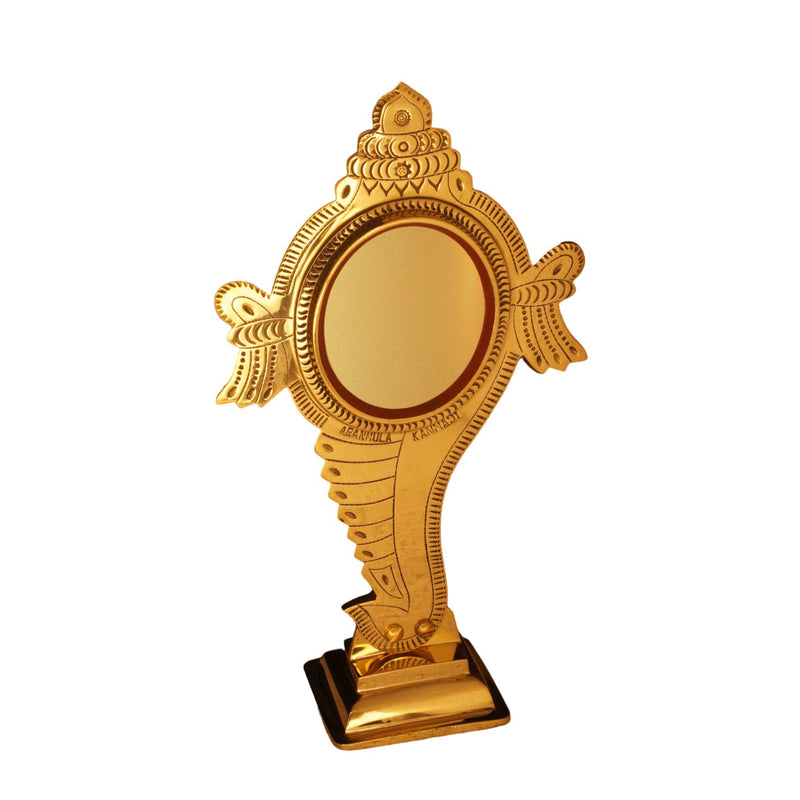 Aranmula Kannadi Shankh Peedom Kannadi Brass Metal Mirror