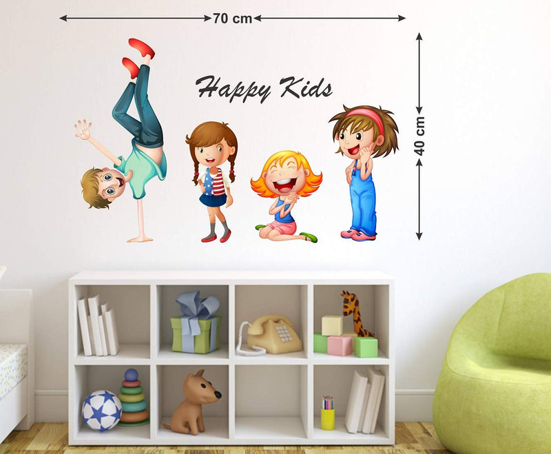 Tuffuk Happy Kids Large Vinyl Wallstickers for Home Decorations(70 cm x 40 cm)5TZ139