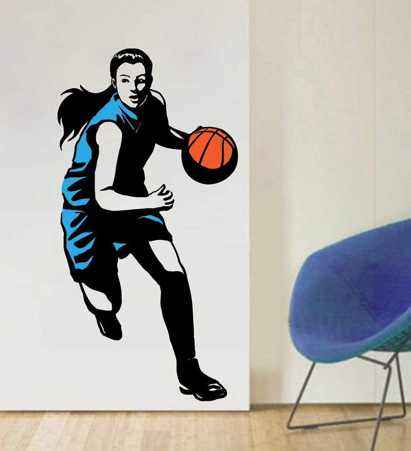 Tuffuk Basketbal Player Large Vinyl Wallstickers for Home Decorations(40 cm x 80 cm)4TZ246