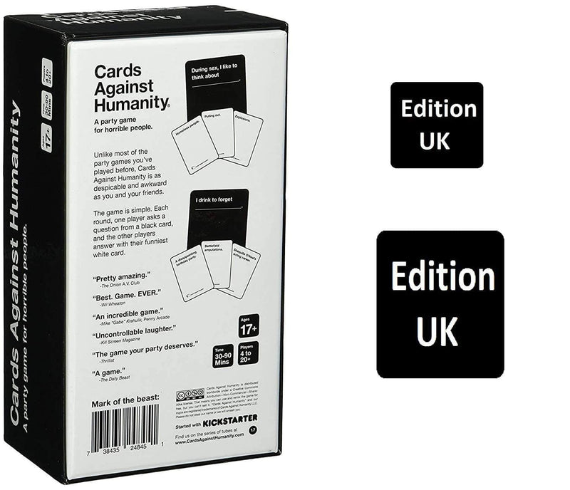 NARAYANMUNI Cards Against Humanity for Adult|Edition V2.0|Uk Edition|Cards Against Humanity|Full Set|Multicolour|600 Cards||Pack of 1