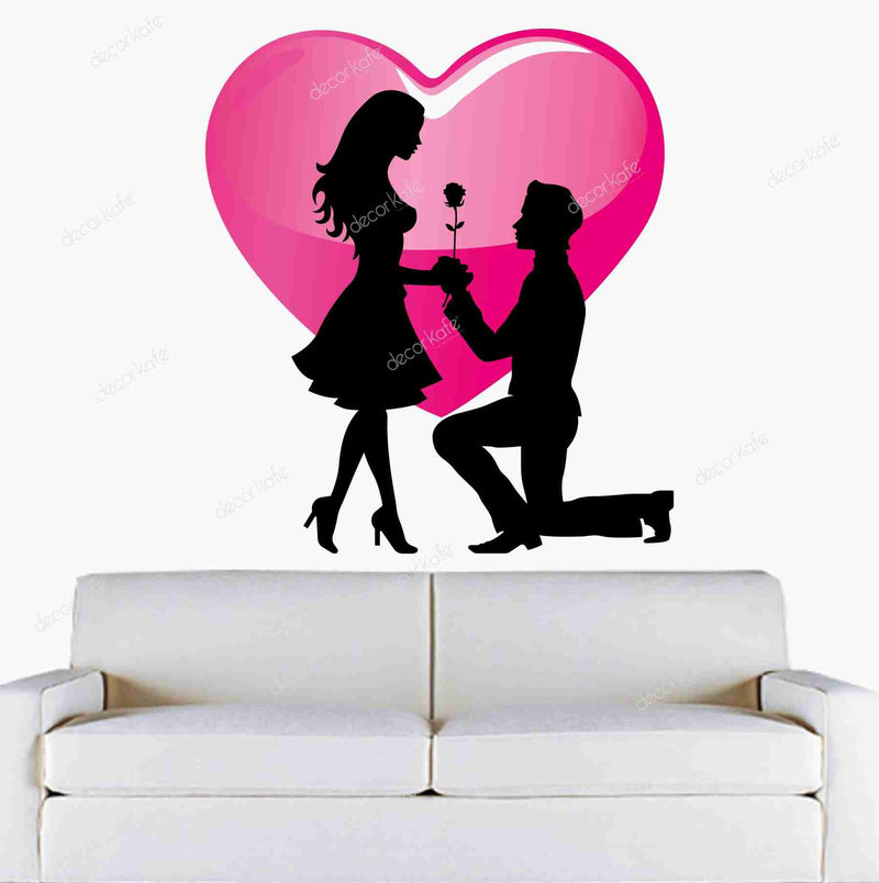 Sticker Hub Romantic Couple Engagement Proposal Heart Wall Stickers BS172