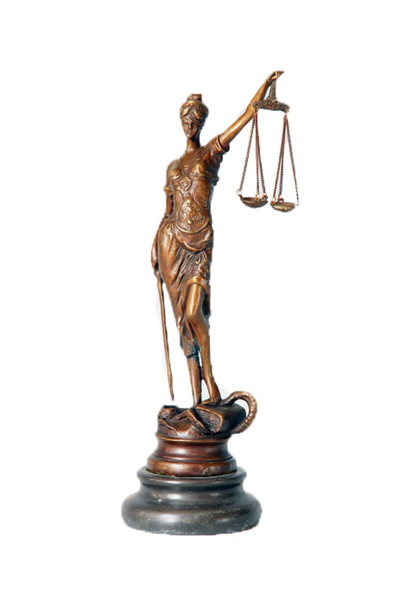 Toperkin Lady Justice Statue 8 Inch Sculptures Goddess Lawyer Home Decor