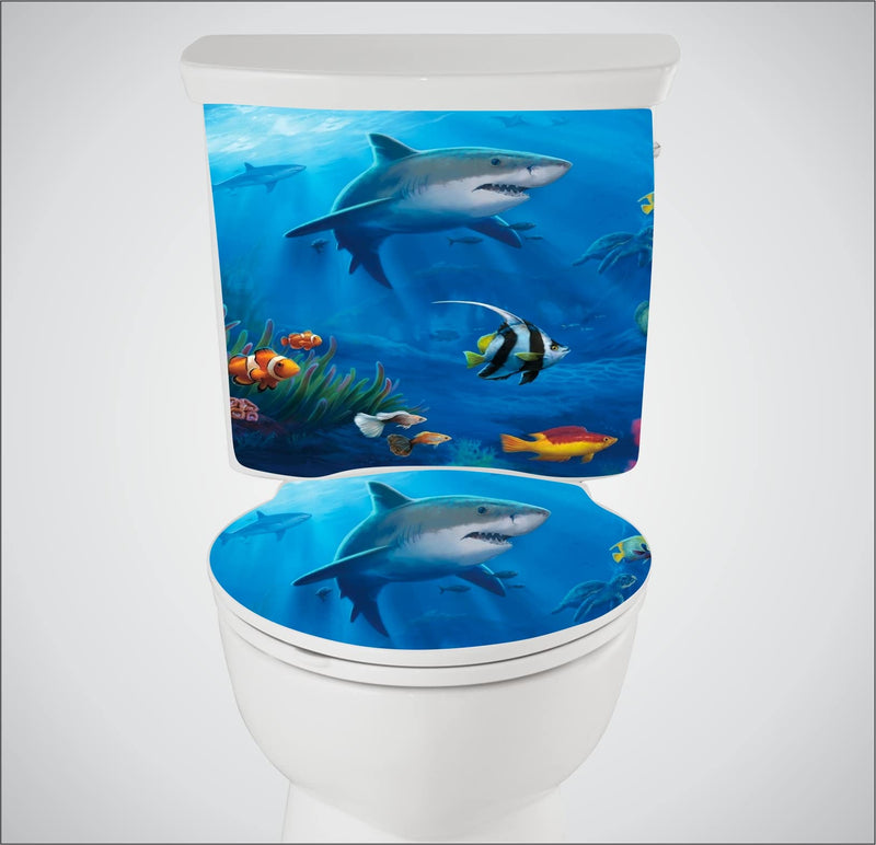 Divine decoration Sea Animals Toilet Seat Sticker ( Size :- 38 X 33 cm )GDDS05 New