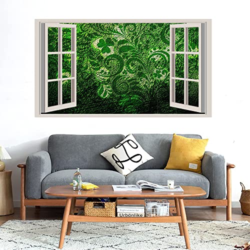 GADGETS WRAP Printed Wall Decal Sticker Fake Window Style Decal (90cm x 50cm) - st Patricks Day 3