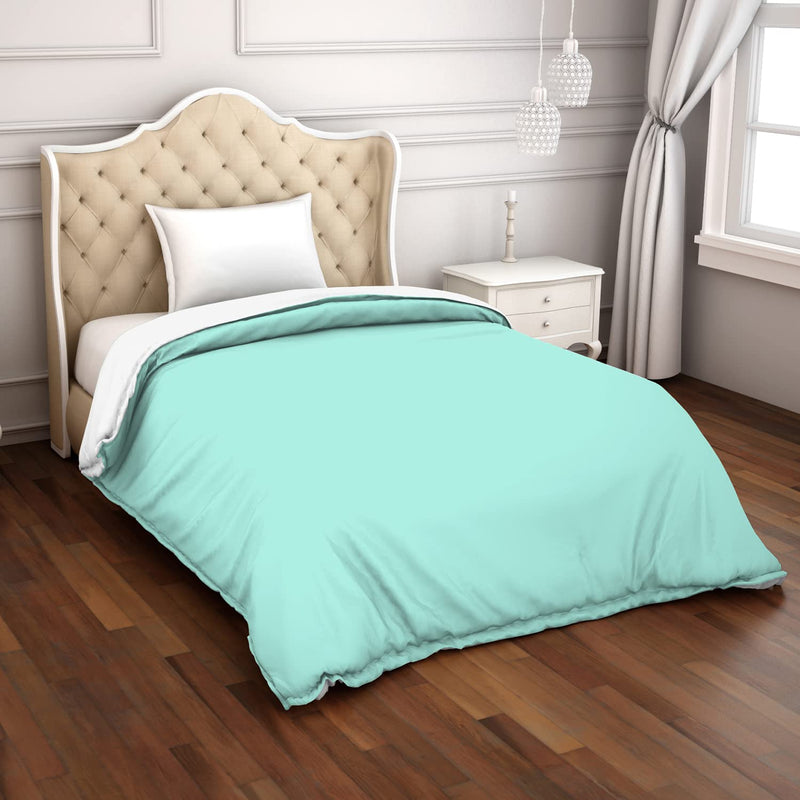 Spaces HYGRO Grows Softer When Washed Wicks Away Moisture Single Quilt (Solid, 152CMX218CM) - Light Green