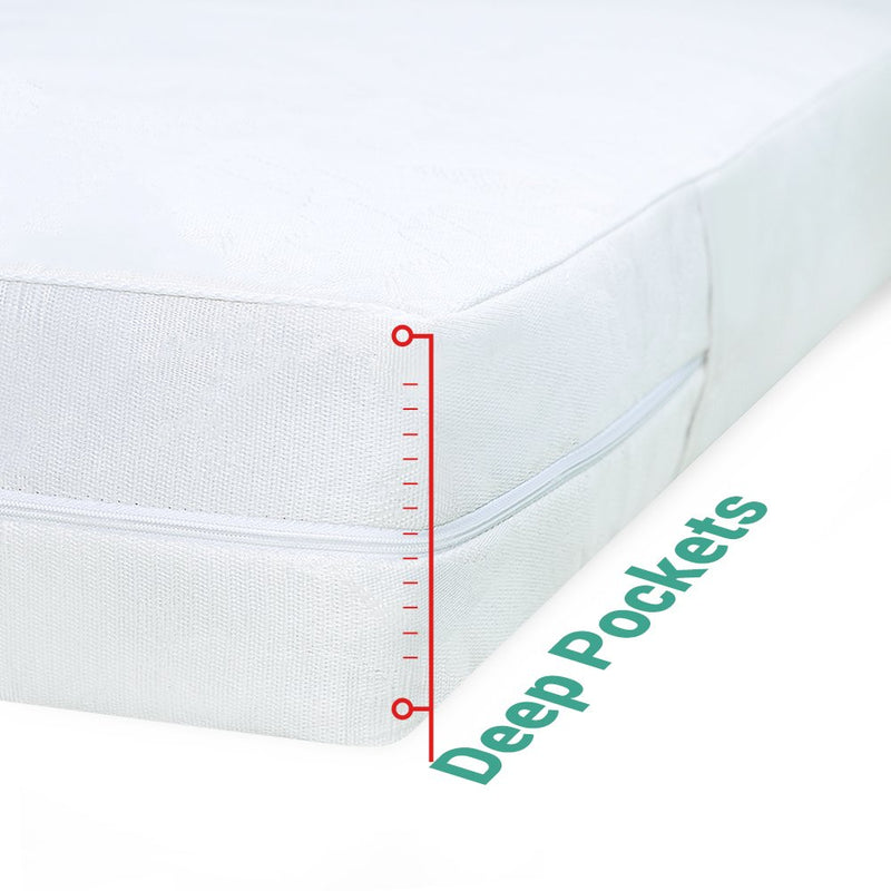 Ultimate Bed Bug Blocker Zippered Mattress Protector (Full) by Crystal