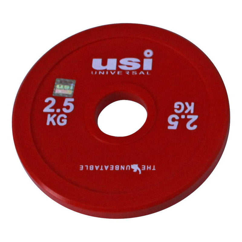 USI UNIVERSAL Weight Plates, FP 2.5Kg Fraction Olympic Weight Plates For Home Gym, Steel & PVC Constructions, Olympic Hole 51mm, Ideal For Cross Training, Weight Lifting