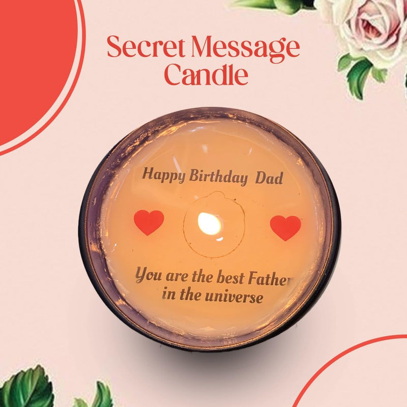 Divine Senses | Secret Message | Scented Candles | Aromatherapy | Unique Calligraphy Brush Art | Natural Soy Wax |Customization Available | 40h Burning | Lily Rose Sandalwood.