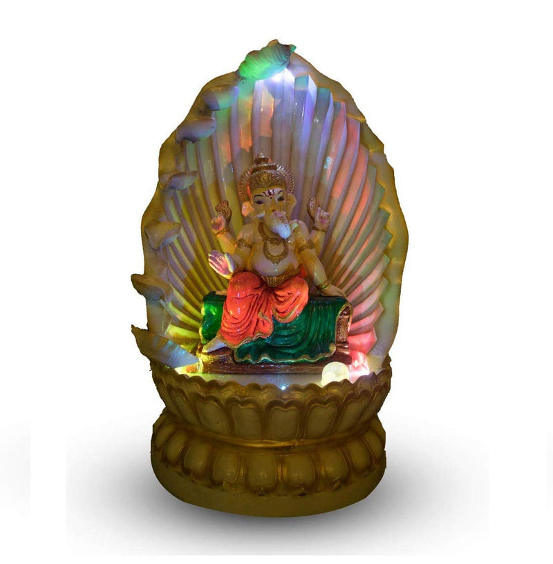 WaahKart Single Cascade Diya Lord Ganesha Fountain