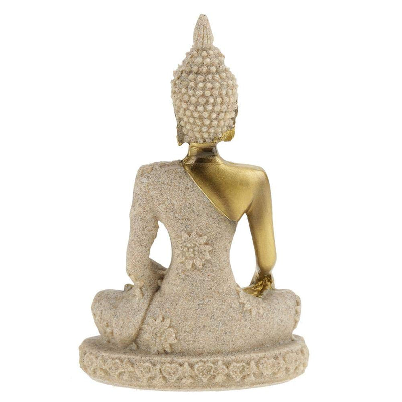 Buddha Statue, Bring Good Luck 11x6.5x3.8cm Hand Carved Buddha Statue, Gift Home for Family Collections