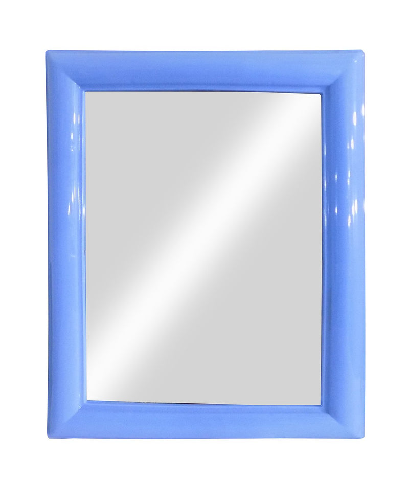 Confidence Glass Square Wall Mirror for Bathroom and Dressing Room (Blue)