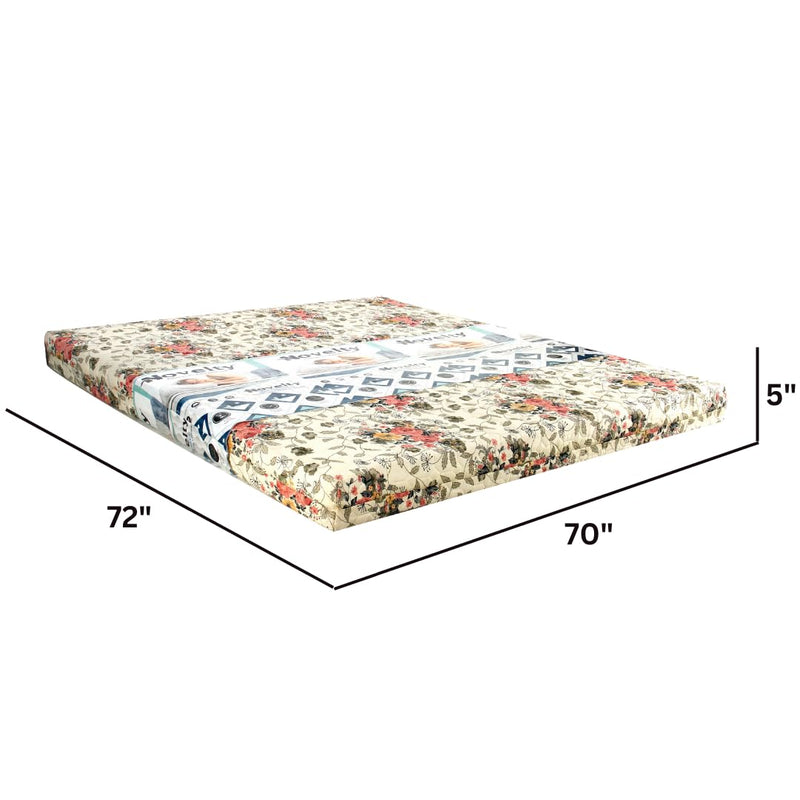 Novelty Mattress And Sofa_Latex Bond 5 inch King Size Natural Latex Mattress (72x70x5, Double Bed, Firm Mattress)