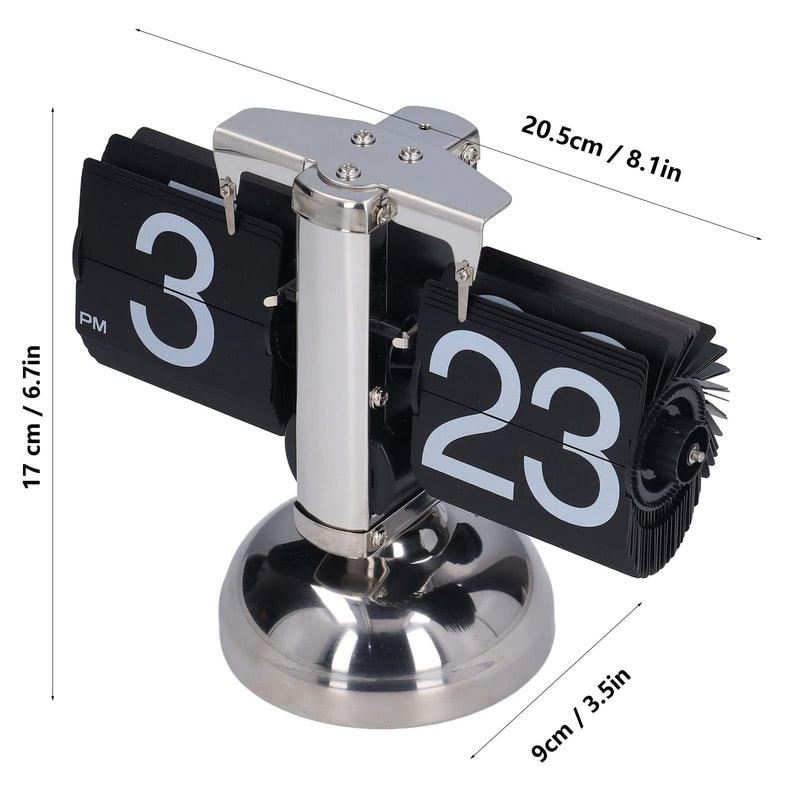 Flip Clock, Flip Desk Clock Quartz Movement Accurate Time Unique Fashionable for Office for Home Decoration for Gifts