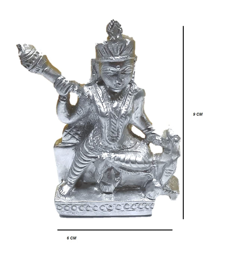 Astro Devam Original Parad Bagalamukhi Murti - Showpiece Set for Gift/Pooja/Diwali Puja Energised for Home Temple, Puja and Office Prosperity and Wealth AAA Quality Lab Certified 400gm