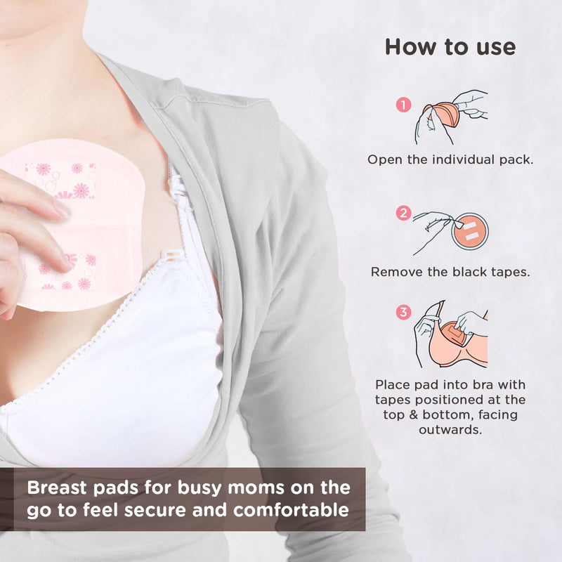 Mee Mee Ultra Thin Disposable Nursing Breast Pads 24 Pcs, Super Absorbent Maternity Pads