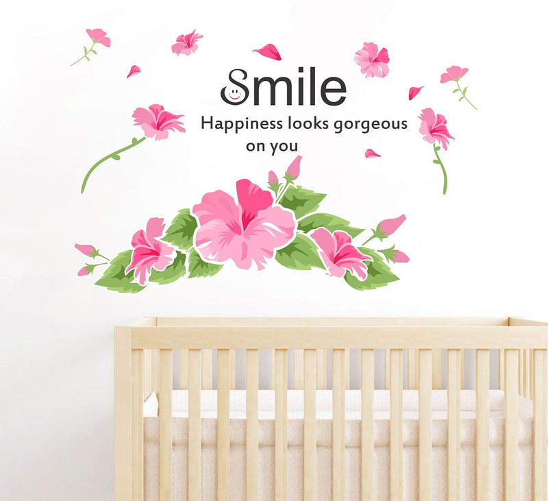 Tuffuk Smile Large Vinyl Wallstickers for Home Decorations(60 cm x 100 cm)5TZ419