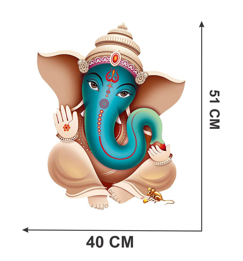 Decor Kraft Ganeshji Wall Sticker & Decal,Size- 50 Cm X 32 Cm,Religious