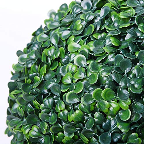 D Care World 1 pc Artificial Boxwood Ball, Artificial Trimming Ball Hanging Grass Ball Plant Decoration Artificial Flower Decoration, 34cm