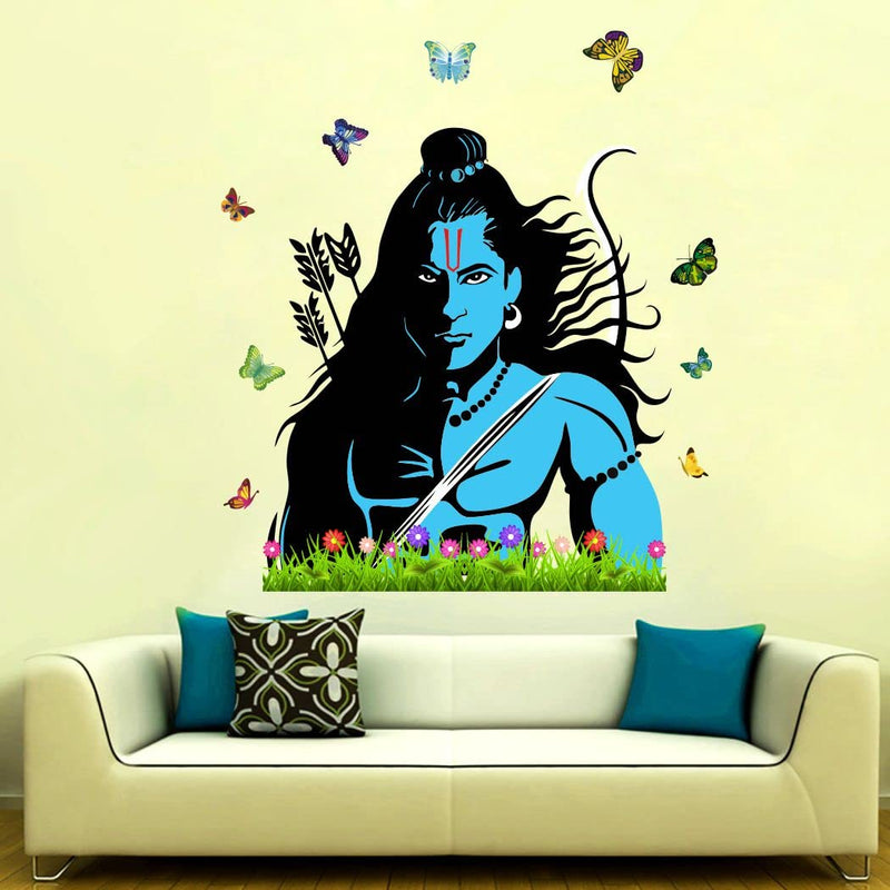 Delight Art God of Ram Design Wall Sticker Size - ( 60*61 ) cm Model id - ( DAMC00876L )