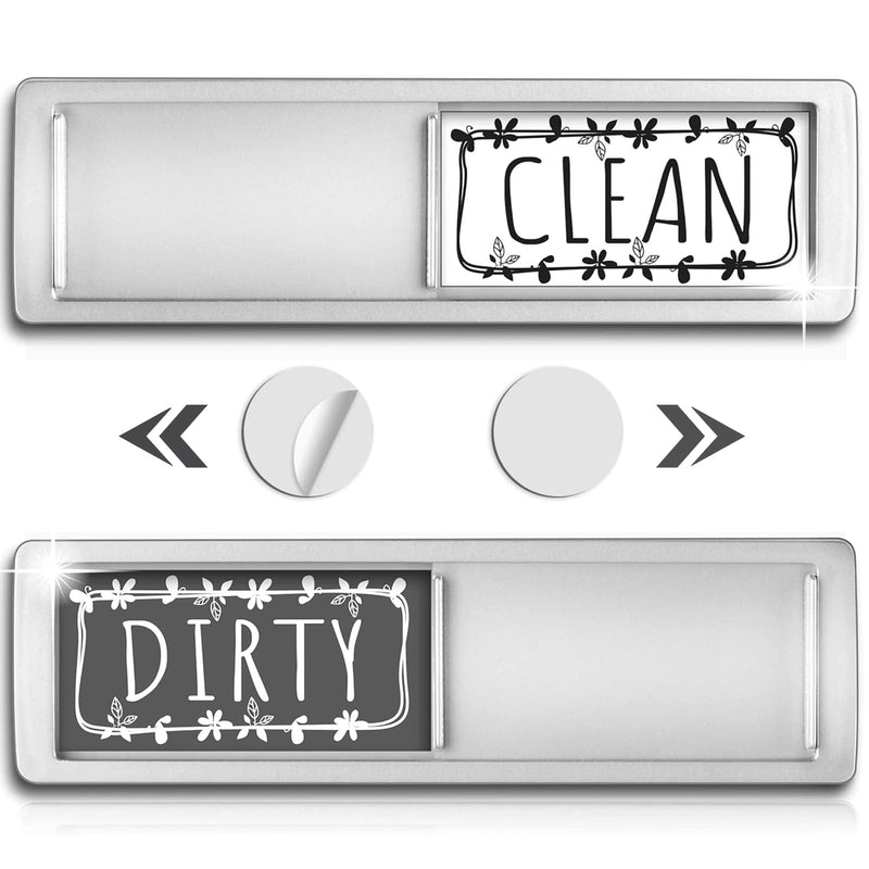 Sperric Dishwasher Magnet, Clean Dirty Sign Indicator For Dishwasher Non-Scratch Easy To Read And Strong Slide For Changing Signs, Sleek And Convenient Design, Heavy Duty Magnet With Optional Stickers