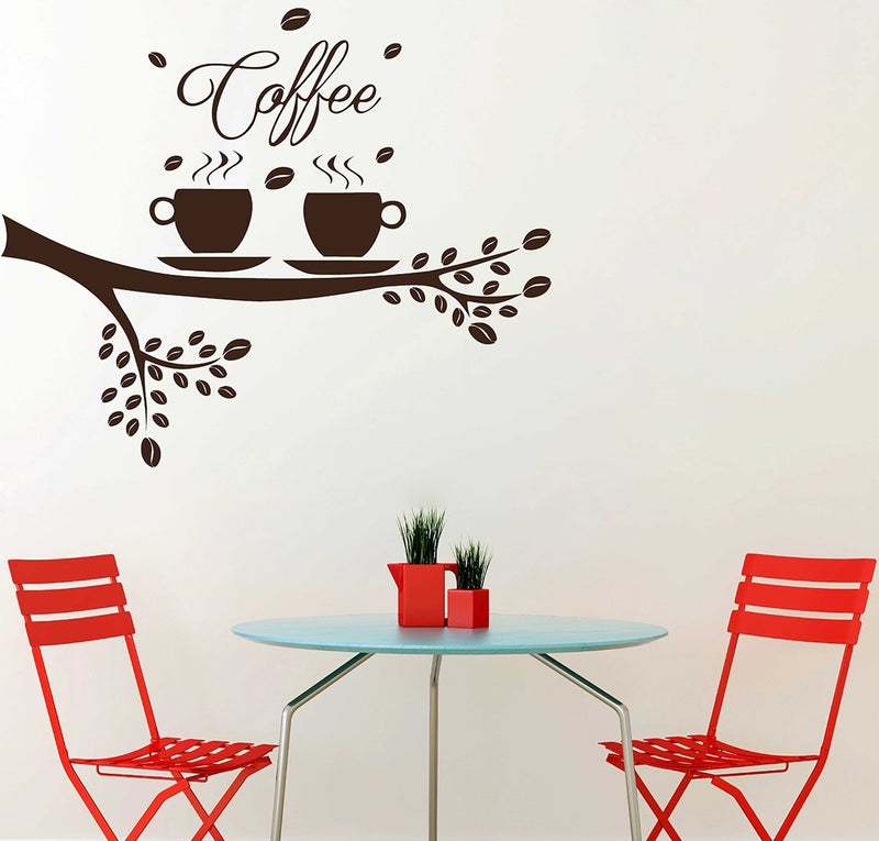 Wallstick Coffee Time wallsticker (Vinyl 85 cm x 70 cm)