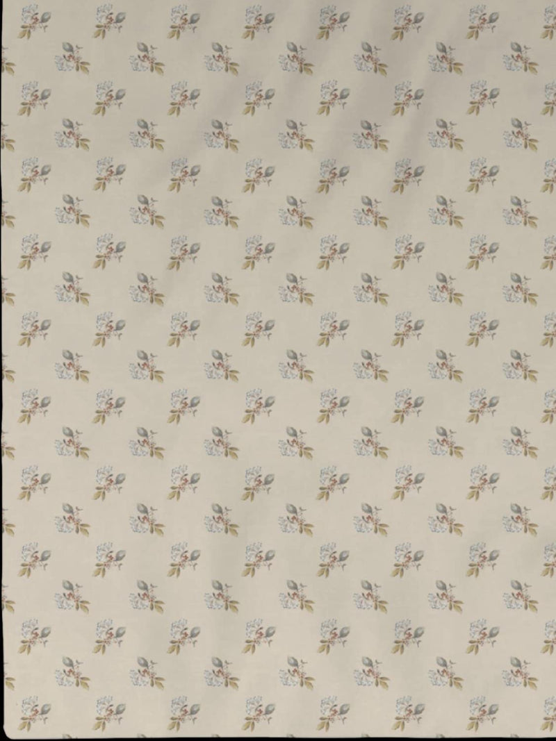 DDecor - Pack of 1 Beige Floral 100% Cotton Reversible Single Quilt