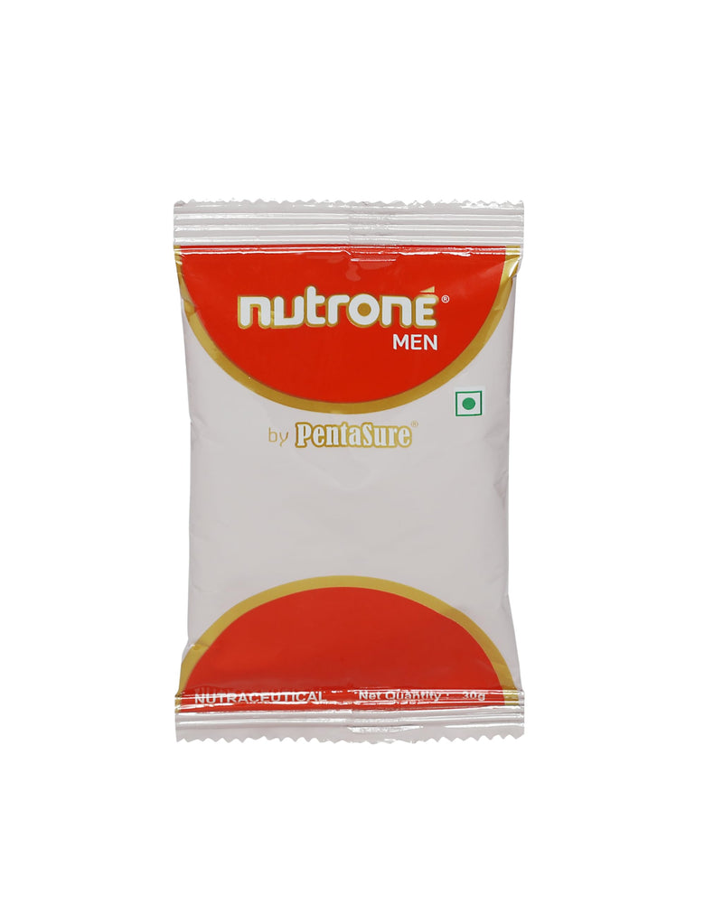 Nutrone Men Saffron Flavour 3 Protein Blend (Soy+Whey+SMP) Powder by Pentasure, 300g Carton with Free Shaker