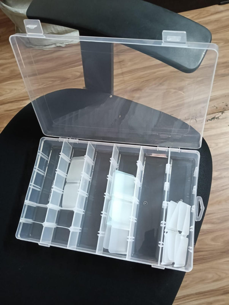 Multipurpose 36 Grid Cells Storage Box with Removable Dividers