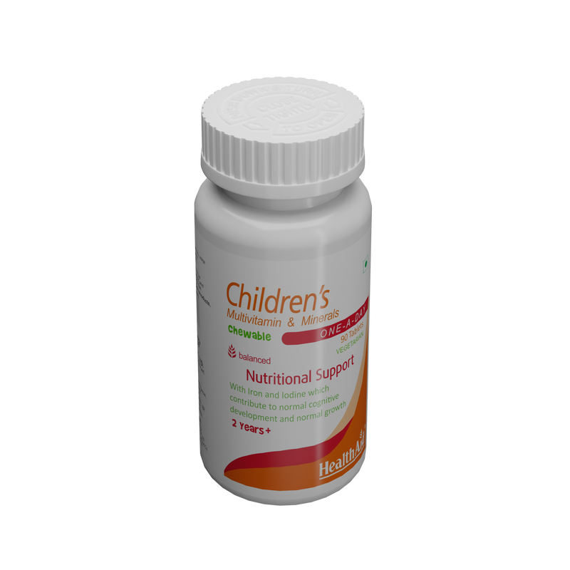 HealthAid I Children's MultiVitamins I Minerals I 90 Chewable Tablets