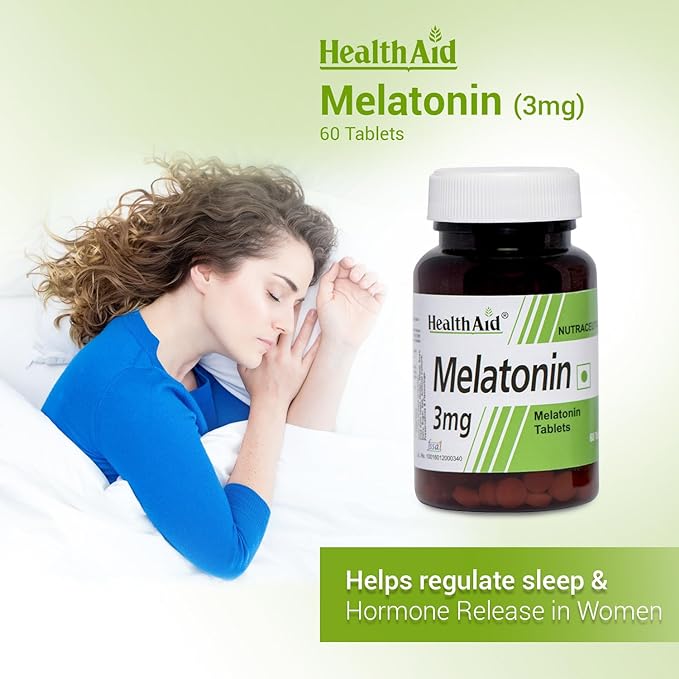 HealthAid I Melatonin 3mg I 60 Tablets