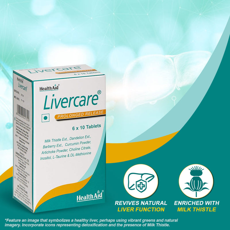 HealthAid I Livercare I Prolonged Release I 60 Tablets