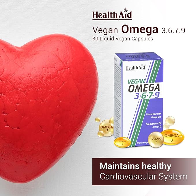 HealthAid I Vegan I Omega 3.6.7.9 I 30 Capsules