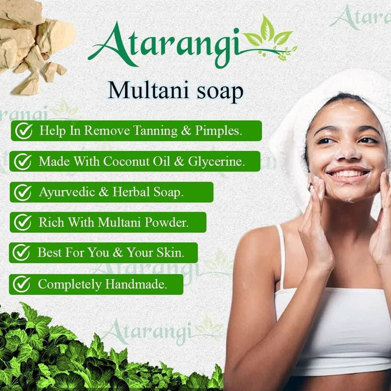 Multani Mitti Handmade Soap With Multani Mitti For Remove Pimple Marks