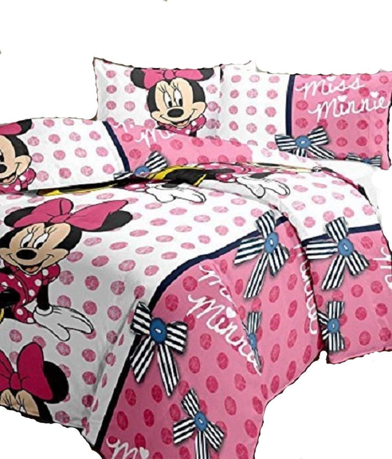 ROMAN HOMES Micky Mouse Cartoon Design Print Reversible Microfiber Single Bed AC Blanket for Kids ( Multicolour )